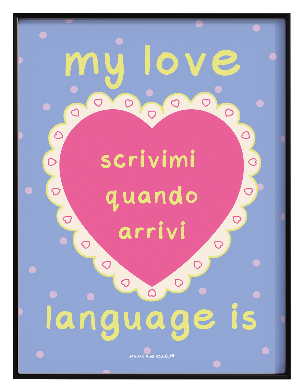 scrivimi quando arrivi