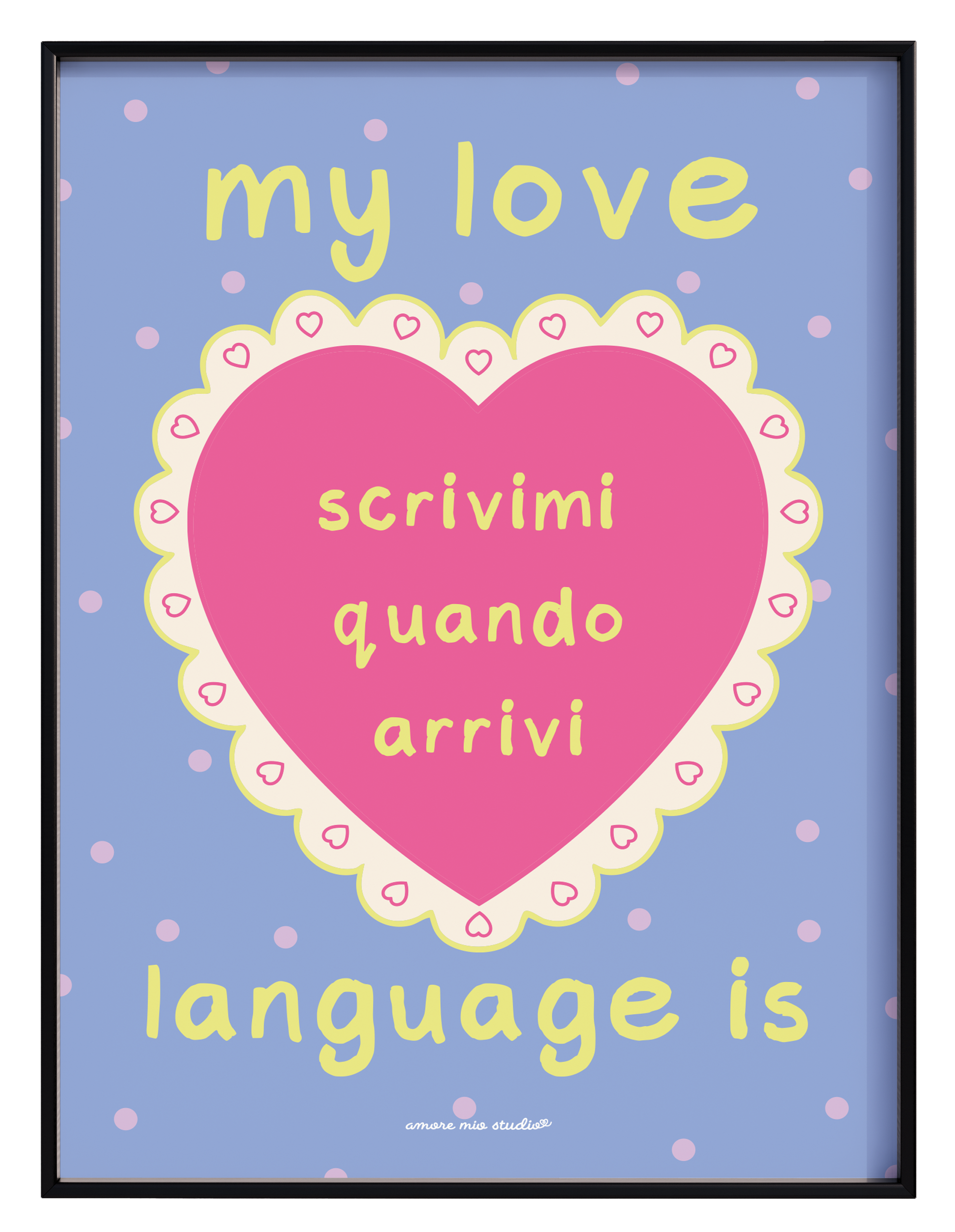 scrivimi quando arrivi