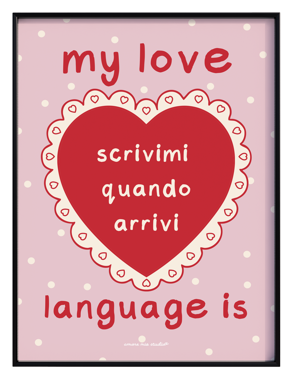 scrivimi quando arrivi