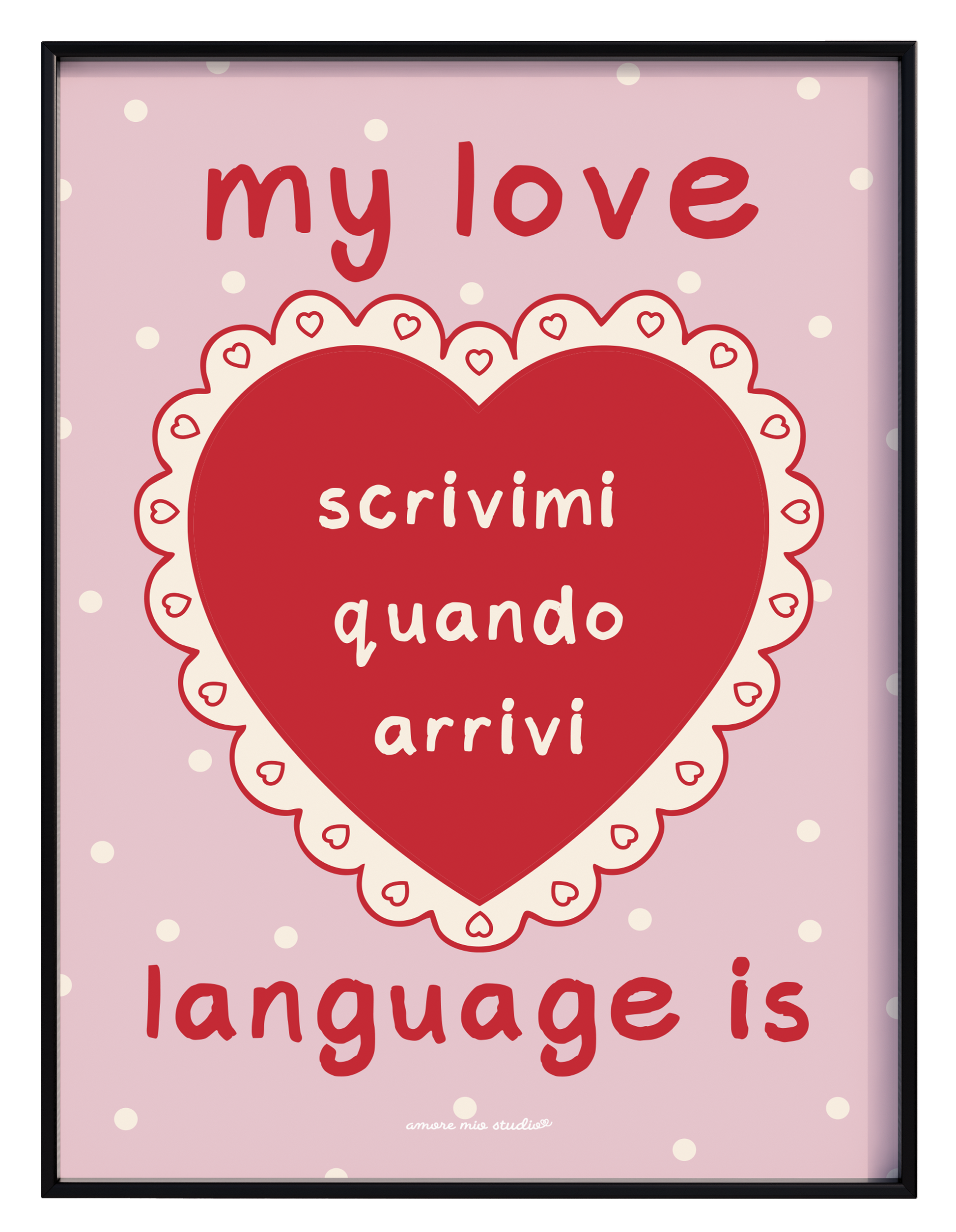scrivimi quando arrivi