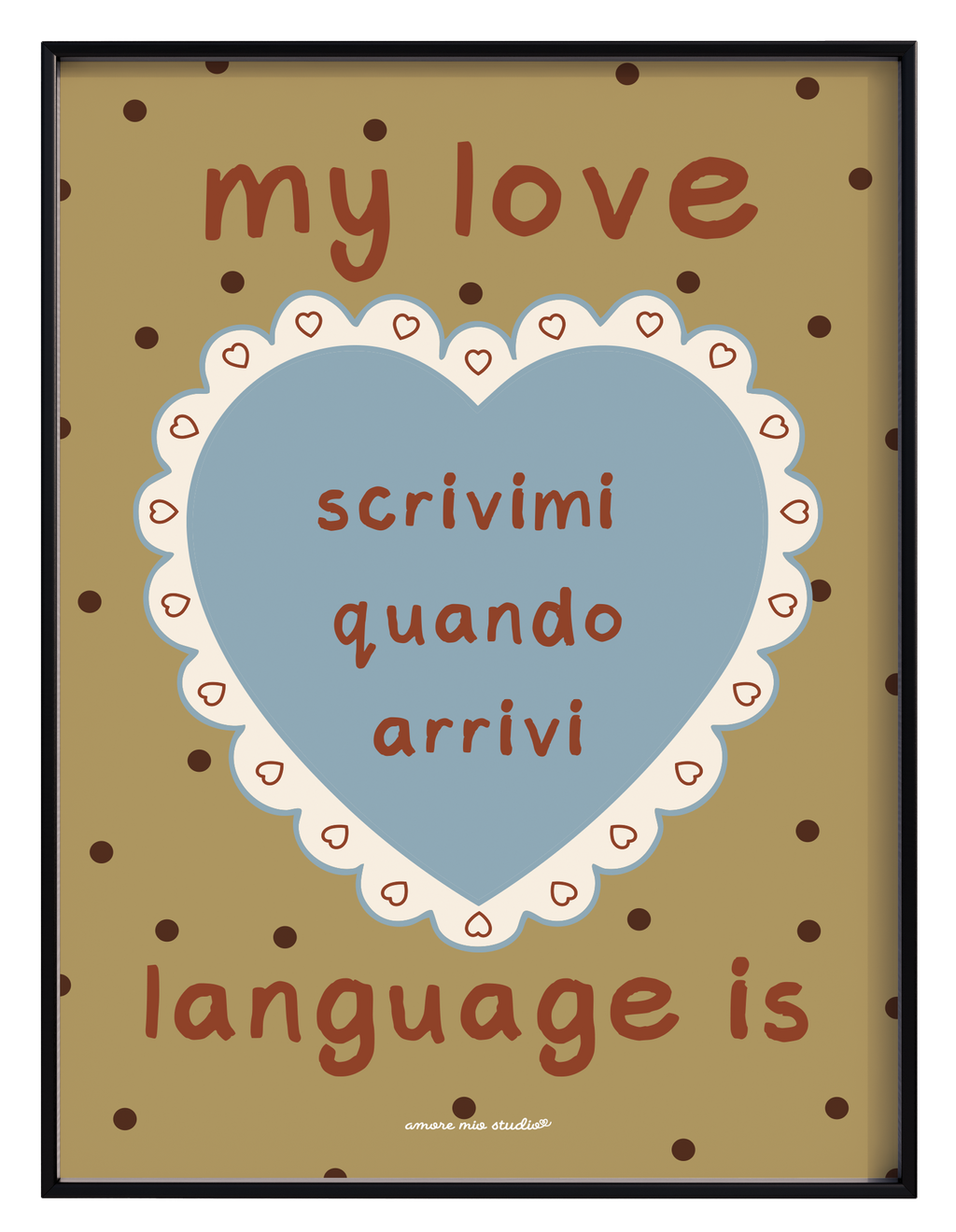scrivimi quando arrivi