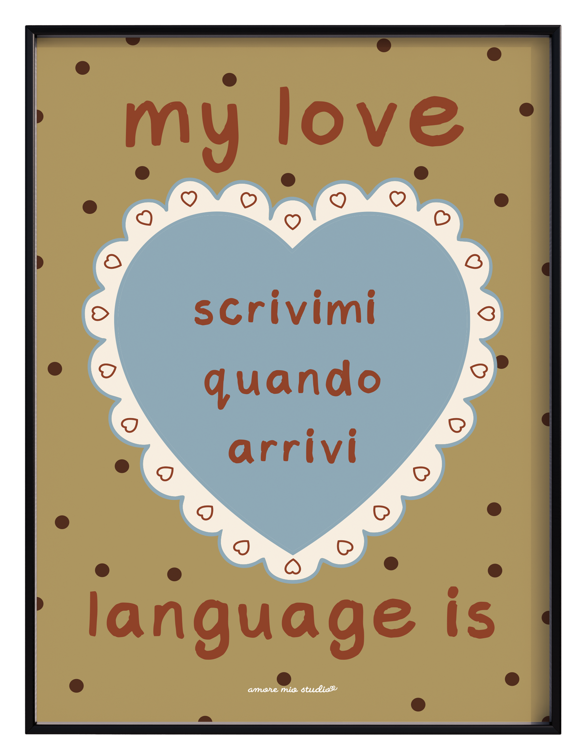 scrivimi quando arrivi